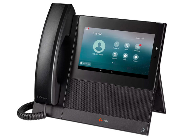 Teléfono Multimedia Empresarial Poly CCX 600, Soporta PoE, Microsoft Teams/SFB, Pantalla táctil de 7