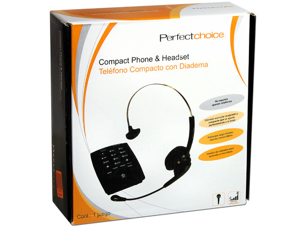 Teléfono Compacto Perfect Choice con Diadema.