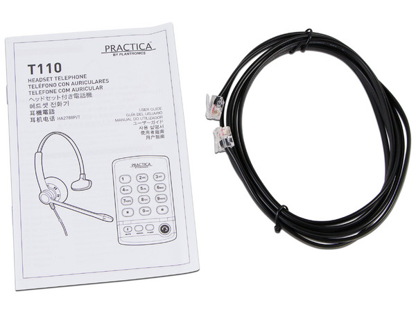 Teléfono Plantronics T110 analógico de diadema.