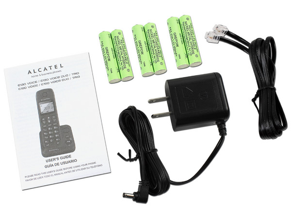 Teléfono inalámbrico Alcatel  E190 Voice Trio con identificador de llamadas y tecnología DECT 6.0.