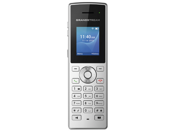 Teléfono Inalámbrico Wi-Fi Grandstream WP810 Doble Banda, 2 Líneas, Soporte de Roaming y Hasta 500 Contactos, 2.4GHz y 5GHz, (Opera Como Radio).