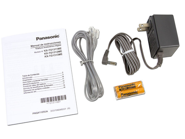 Teléfono Inalámbrico Panasonic con Identificador de llamadas, Tecnología DECT 6.0 y 50 números en memoria.