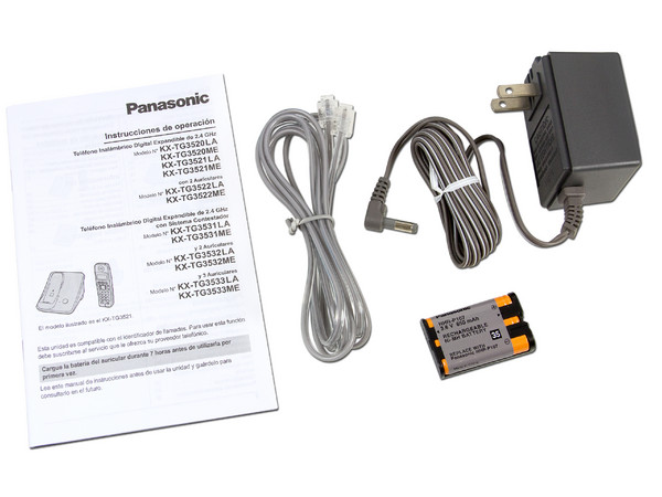 Teléfono Inalámbrico de 2.4 GHz Panasonic con Identificador de llamadas, Contestadora Digital y 50 números en memoria.