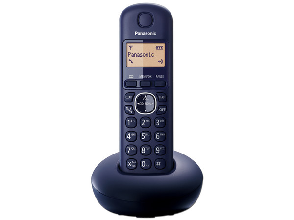 Teléfono Inalámbrico Panasonic KX-TGB210 con Identificador de llamadas, 50 números en memoria.