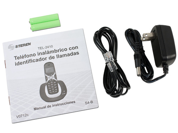 Teléfono inalámbrico con identificador de llamadas y tecnología DECT 6.0.