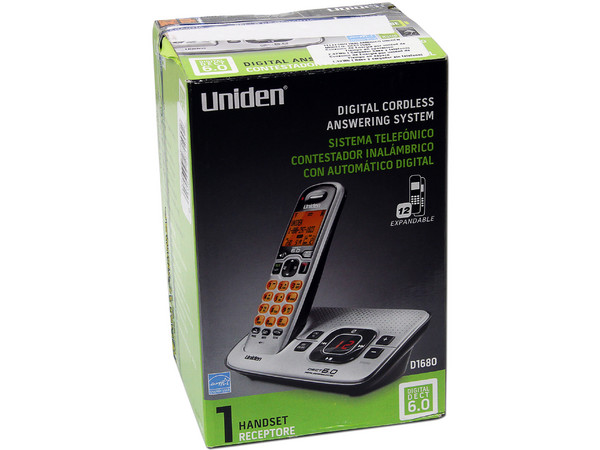 Teléfono Inalámbrico Uniden con Identificador de llamadas, Contestadora Digital, Tecnología DECT 6.0.