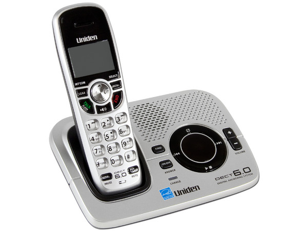 Teléfono Inalámbrico Uniden con Identificador de llamadas, Contestadora Digital, Tecnología DECT 6.0 y 30 números en memoria.