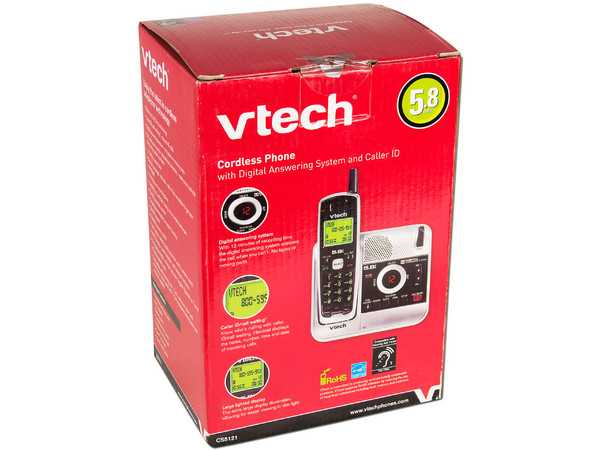 Teléfono Inalámbrico de 5.8 GHz Vtech con Identificador de llamadas, Contestadora Digital y 20 números en memoria.