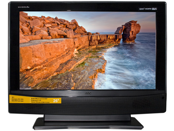 Televisión LCD Marca AOC L26W765 Widescreen 26