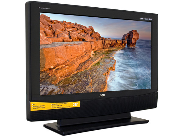 Televisión LCD Marca AOC L26W765 Widescreen 26
