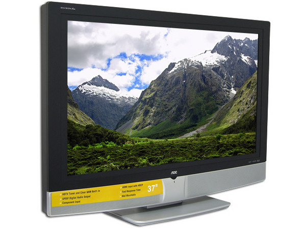 Televisión LCD Marca AOC Widescreen 37