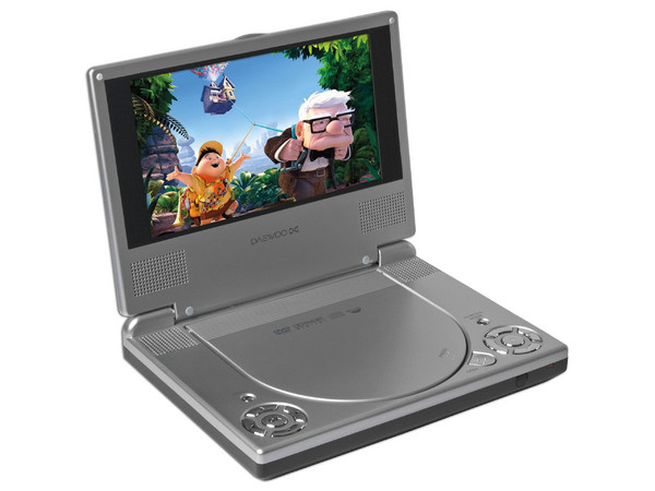 DVD Portátil Daewoo con pantalla de 7