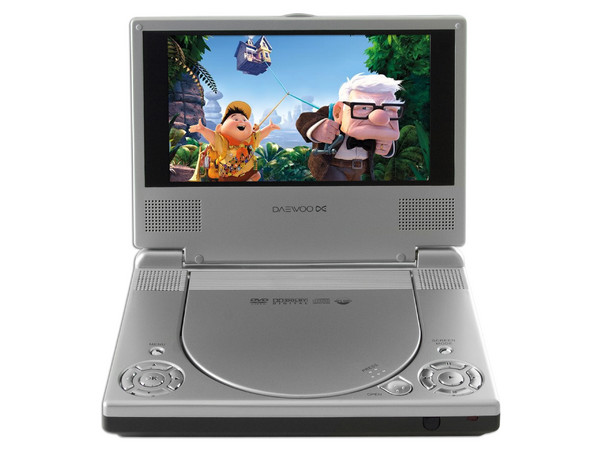 DVD Portátil Daewoo con pantalla de 7