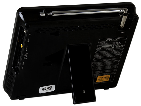 Televisión Portátil EVIANT LCD Widescreen con sintonizador HD de 7