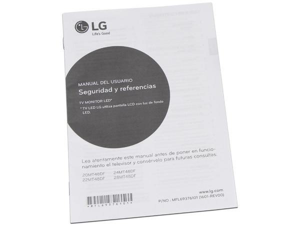Televisión/Monitor LED LG 24MT48DF de 24