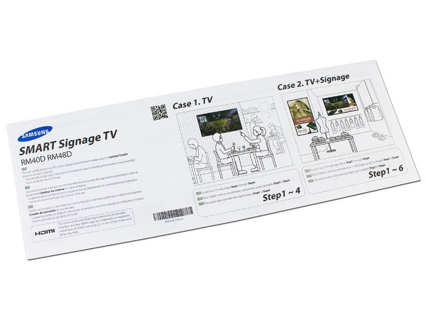 Televisión LED para negocios Samsung SMART Signage de 40