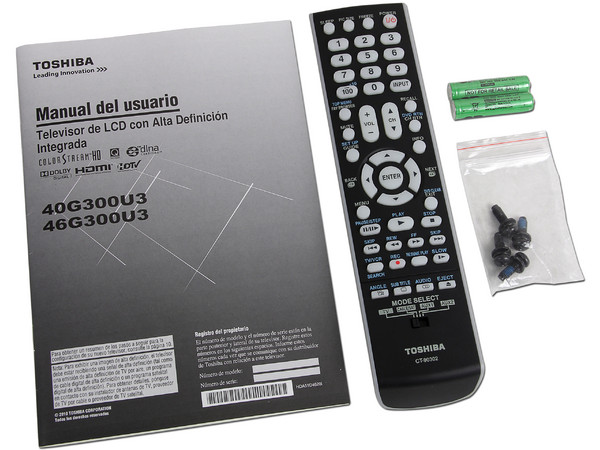Televisión LCD Toshiba Widescreen de 40
