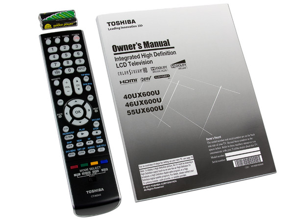 Televisión LED Toshiba Regza 1080p FULL HD 120Hz de 40