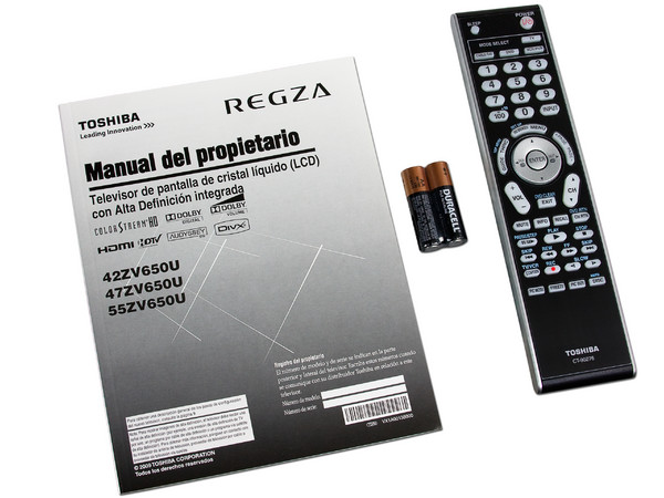 Televisión LCD Toshiba Regza 1080p FULL HD 240Hz de 42