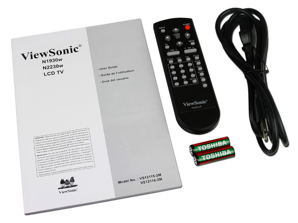 Televisión LCD ViewSonic Modelo N1930w Widescreen 19