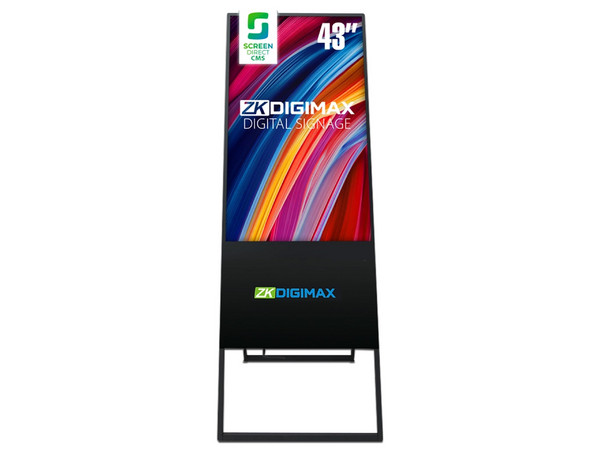 Pantalla LCD Vertical ZKTeco DG03-A2F43 de 43', Full HD, Android 11, 350 Nits.