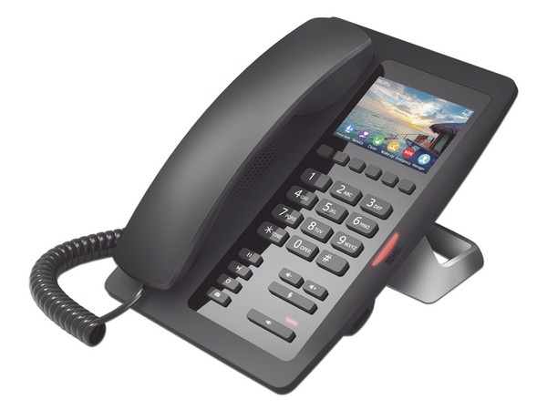 Teléfono IP Fanvil H5WB para Hotelería, 2 cuentas SIP, Pantalla LCD de 3.5