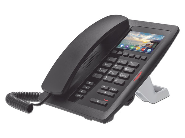 Teléfono IP Fanvil H5WB para Hotelería, 2 cuentas SIP, Pantalla LCD de 3.5
