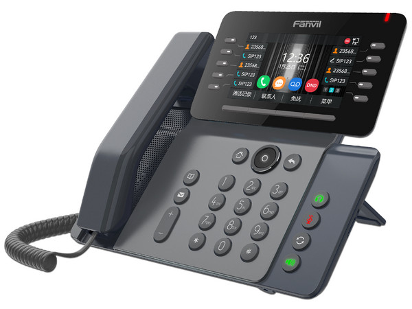 Teléfono IP Empresarial Fanvil V65, 20 líneas SIP, Pantalla de 4.3