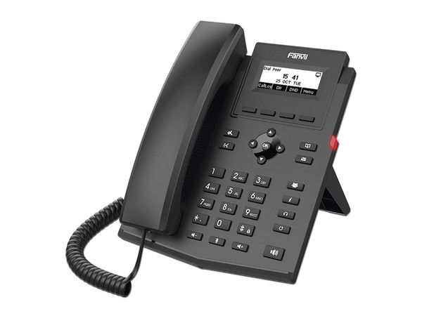 Teléfono IP Empresarial Fanvil X301G de 2 líneas SIP, Pantalla LCD, PoE.