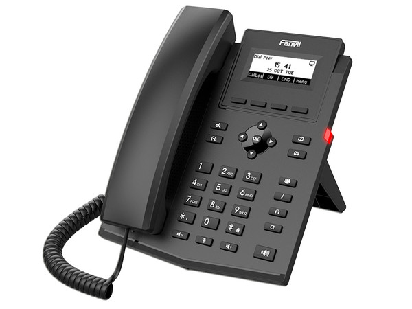 Teléfono IP Empresarial Fanvil X301P: Pantalla LCD de 2.3