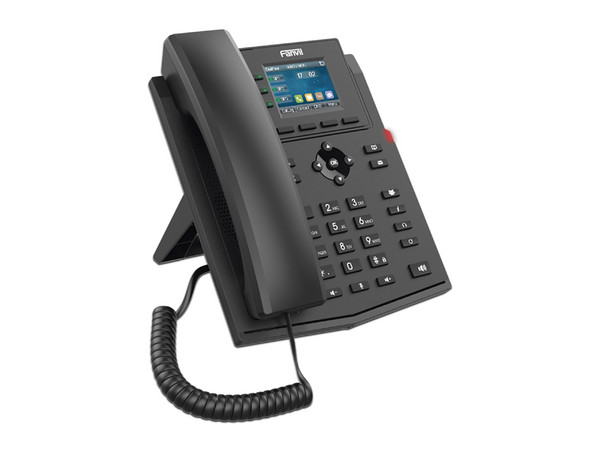 Teléfono IP Empresarial Fanvil X303P de 4 líneas SIP, Pantalla LCD de 2.4