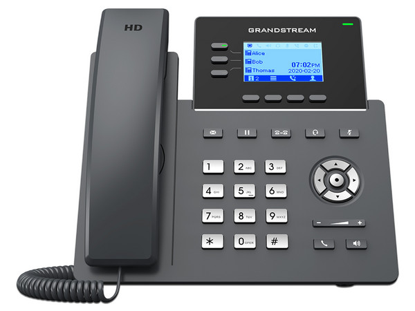Teléfono IP GrandStream GRP2603P, 6 Cuentas SIP, 3 Líneas, PoE.