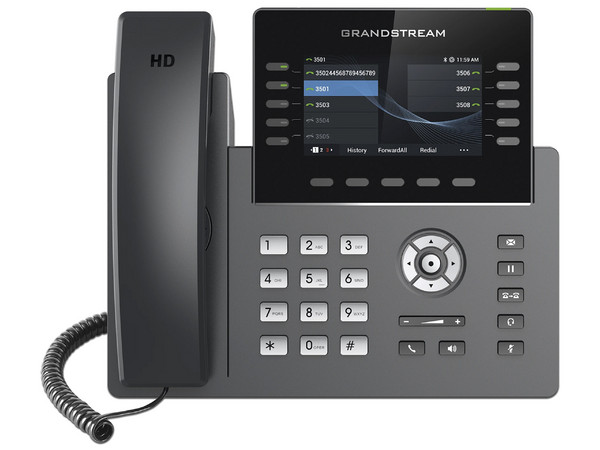 Teléfono IP GrandStream GRP2615, 5 cuentas SIP, Pantalla 4.3