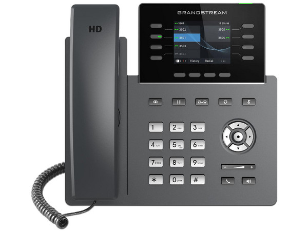 Telefono alambrico IP Grandstream GRP2624, Pantalla LCD 2.8