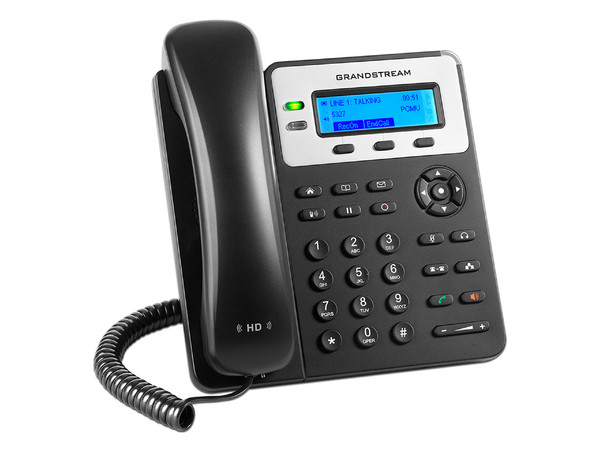 Teléfono IP GRANDSTREAM GXP-1620 de 2 cuentas SIP, Pantalla LCD de 2.95