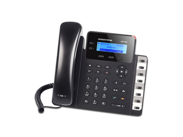 Teléfono IP GrandStream GXP-1628 de 2 cuentas SIP, 3 teclas de línea, conferencia de 3 vías, PoE.