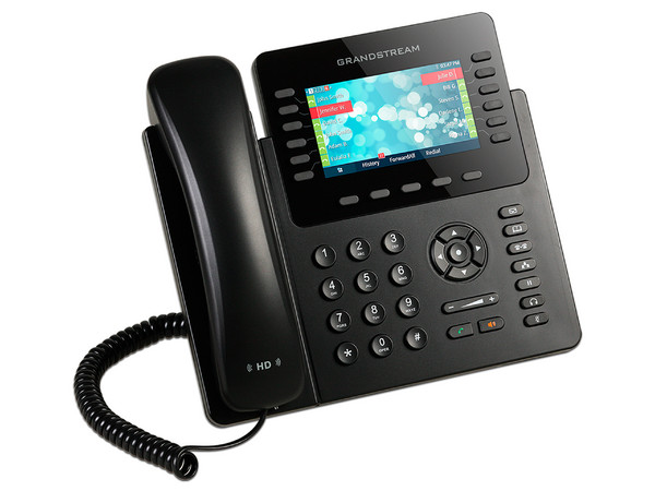 Teléfono IP GrandStream GXP-2170 de 6 cuentas SIP, 12 teclas de línea, conferencia de 5 vías, PoE. Color Negro