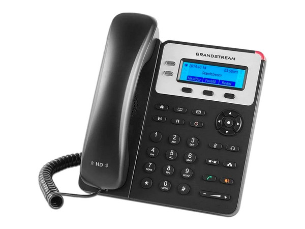 Teléfono Alámbrico Grandstream GXP1620, Básico de dos líneas. Color Negro.