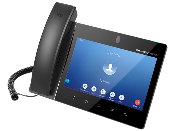Telefono IP Grandstream GXV3480, 16 líneas SIP, Pantalla Multi Touch de 8
