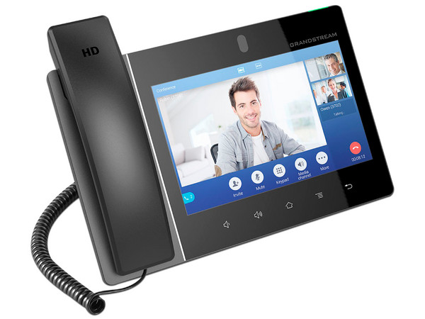 Telefono IP Grandstream GXV3480, 16 líneas SIP, Pantalla Multi Touch de 8