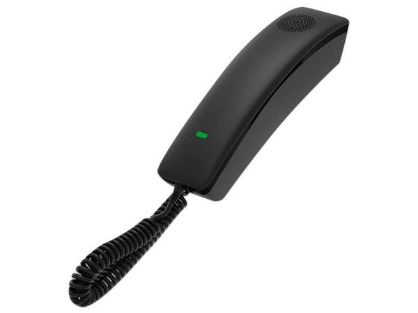 Teléfono IP Fanvil H2U para Hotelería, 2 Líneas, 19 Teclas, PoE, Gigabit Ethernet, Conferencia de 3 vías. Color Negro.