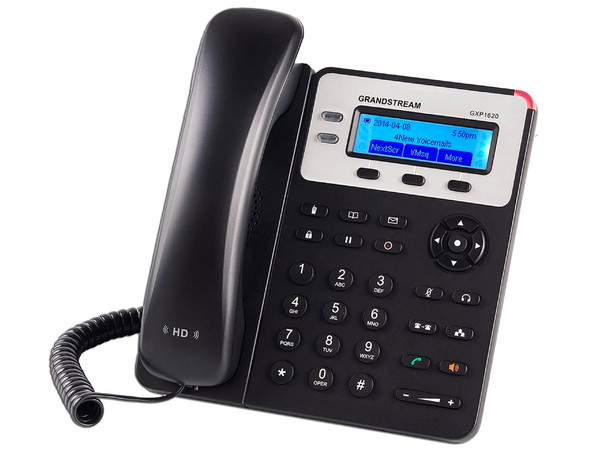 Paquete de 2 Teléfonos IP GrandStream GXP1625, 2 cuentas SIP, 3 teclas de línea, conferencia de 3 vías, Soporta PoE.