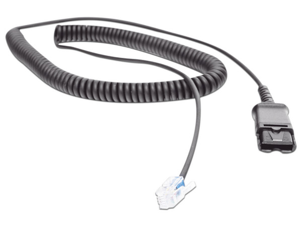 Cable Adaptador Fanvil QD03 para diademas HT101, HT201 y HT202 para compatibilidad con teléfonos Grandstream y Yealink.