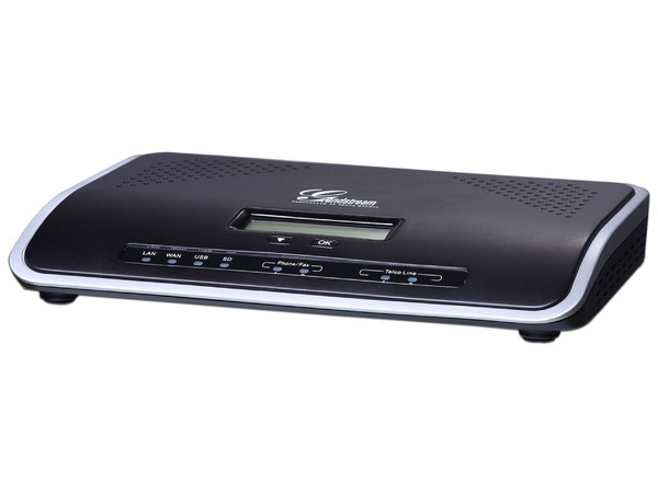Central telefónica Grandstream  de 2 puertos, pantalla LCD, soporta hasta 500 usuarios.