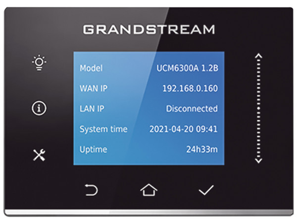 Switch Conmutador GRANDSTREAM UCM6300A de 3 Puertos RJ45, 250 Usuarios.