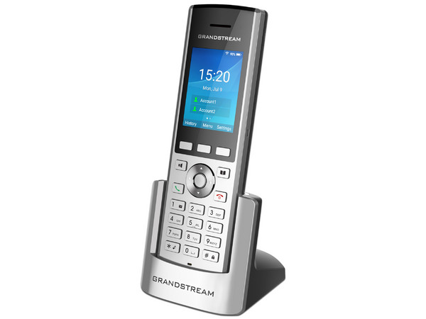 Teléfono GrandStream WP820, 2 cuenta SIP, 2 líneas, Bluetooth, conectividad a la red VoIP vía Wi-fi, conector 3.5mm.