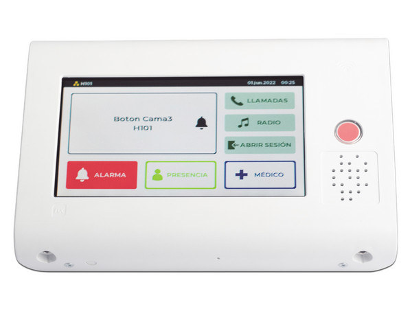 Terminal de Habitación IP ibernex , Pantalla táctil de 7