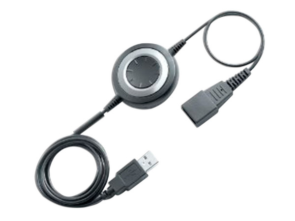 Adaptador Jabra Link 280, USB a QD (M-H), 1.5m, Color Negro.