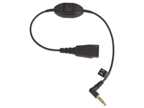 Jabra Cord QD a conector de 3.5 mm con Push to Talk para smartphones.