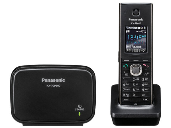 Sistema telefónico IP DECT Panasonic KX-TGP600B, SIP, inteligente e inalámbrico.